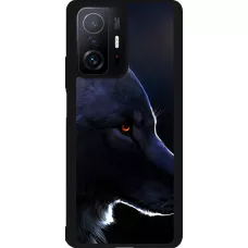 Xiaomi 11T Case Hülle - Silikon schwarz Wolf Shape