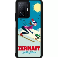 Xiaomi 11T Case Hülle - Silikon schwarz Zermatt Ski Downhill