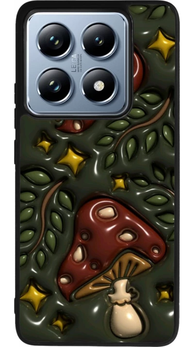 Coque Xiaomi 14T Pro - Silicone rigide noir Autumn 26 3D mushrooms