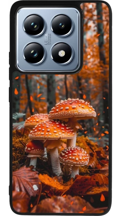 Coque Xiaomi 14T Pro - Silicone rigide noir Autumn 26 Mushrooms in the woods