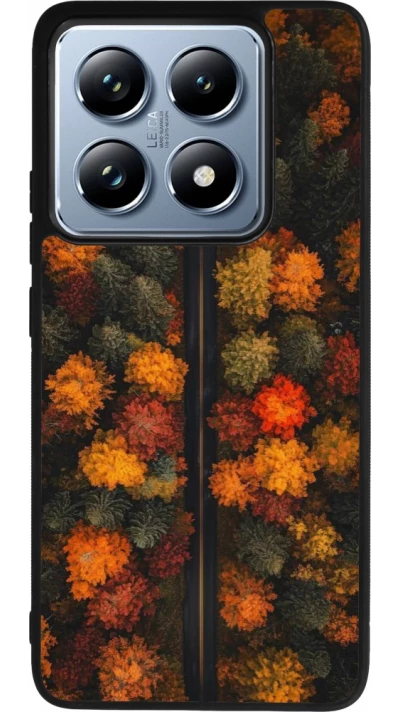 Coque Xiaomi 14T Pro - Silicone rigide noir Autumn 26 Road in autumn