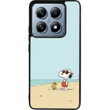 Xiaomi 14T Pro Case Hülle - Silikon schwarz Snoopy on the beach Summer 2026