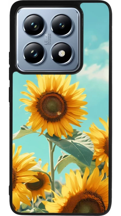 Xiaomi 14T Pro Case Hülle - Silikon schwarz Sunflowers Summer 2026