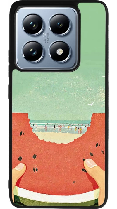 Xiaomi 14T Pro Case Hülle - Silikon schwarz Views through a watermelon Summer 2026