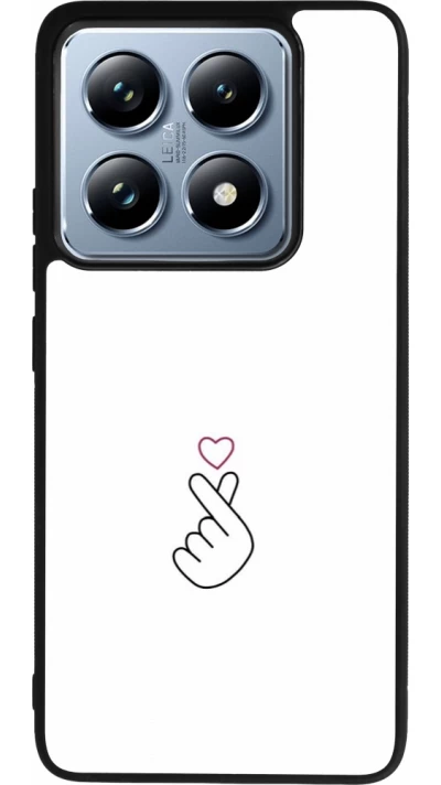 Xiaomi 14T Pro Case Hülle - Silikon schwarz Valentine 2024 heat by Millennials