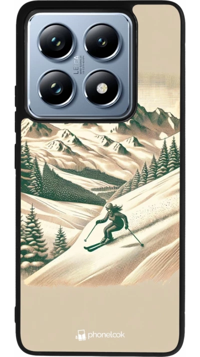 Xiaomi 14T Pro Case Hülle - Silikon schwarz Vintage Skiberg