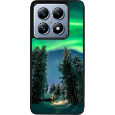Xiaomi 14T Pro Case Hülle - Silikon schwarz Winter 22 Northern Lights