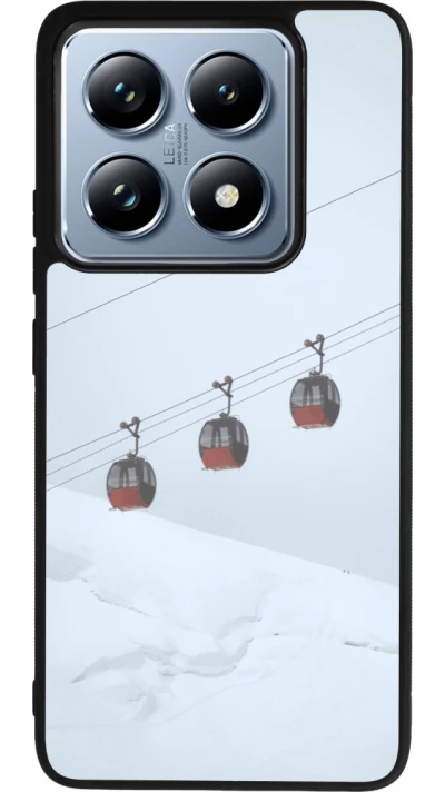 Xiaomi 14T Pro Case Hülle - Silikon schwarz Winter 22 ski lift