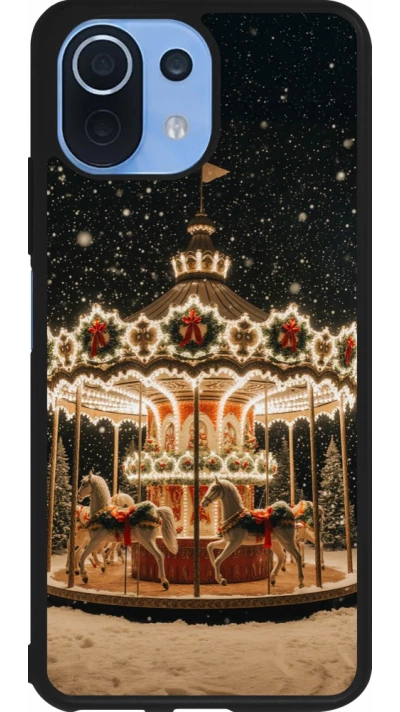 Xiaomi Mi 11 Lite 5G Case Hülle - Silikon schwarz Christmas 25 Carousel