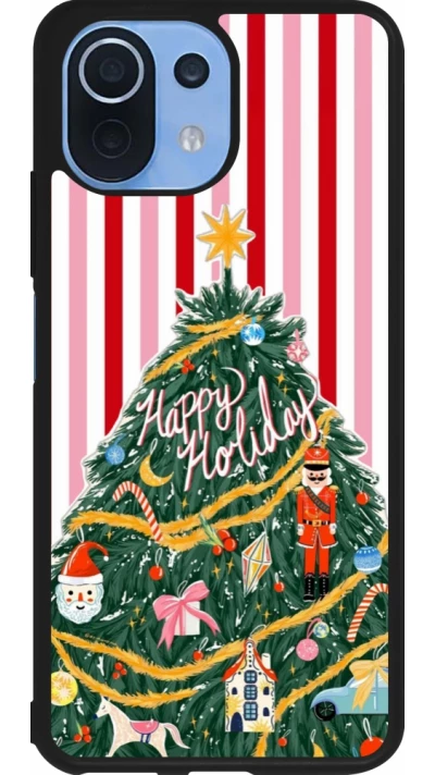 Xiaomi Mi 11 Lite 5G Case Hülle - Silikon schwarz Christmas 25 Happy Holiday