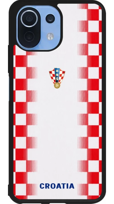 Xiaomi Mi 11 Lite 5G Case Hülle - Silikon schwarz Kroatien 2026 personalisierbares Fussballtrikot