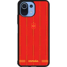 Xiaomi Mi 11 Lite 5G Case Hülle - Silikon schwarz Spanien 2026 personalisierbares Fussballtrikot