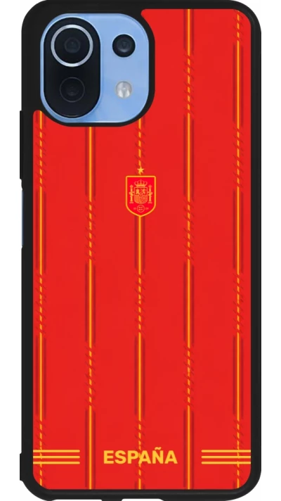 Xiaomi Mi 11 Lite 5G Case Hülle - Silikon schwarz Spanien 2026 personalisierbares Fussballtrikot