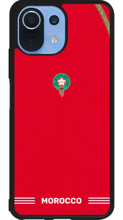 Xiaomi Mi 11 Lite 5G Case Hülle - Silikon schwarz Marokko 2026 personalisierbares Fussballtrikot