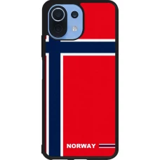 Xiaomi Mi 11 Lite 5G Case Hülle - Silikon schwarz Norwegen 2026 personalisierbares Fussballtrikot