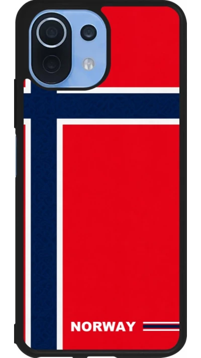 Xiaomi Mi 11 Lite 5G Case Hülle - Silikon schwarz Norwegen 2026 personalisierbares Fussballtrikot
