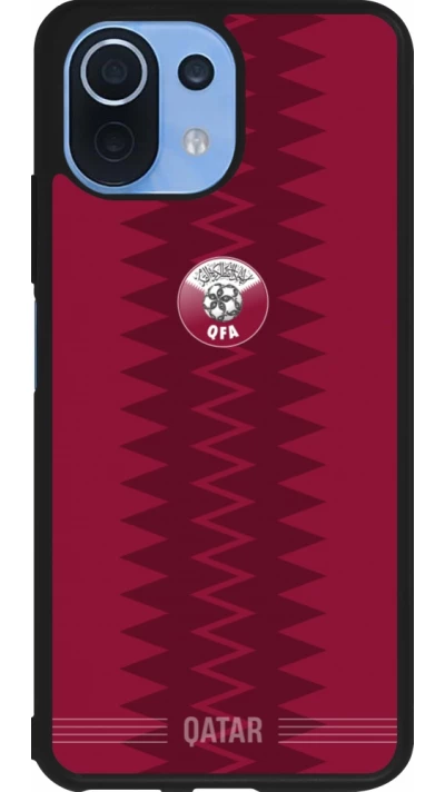 Xiaomi Mi 11 Lite 5G Case Hülle - Silikon schwarz Qatar 2026 personalisierbares Fussballtrikot