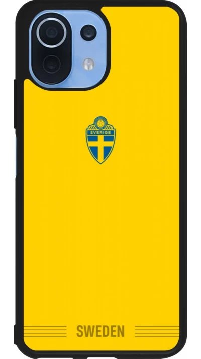 Xiaomi Mi 11 Lite 5G Case Hülle - Silikon schwarz Schweden 2026 personalisierbares Fussballtrikot