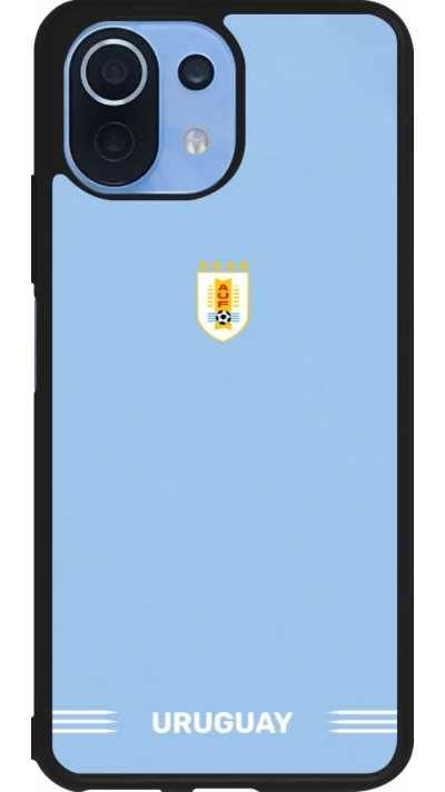 Xiaomi Mi 11 Lite 5G Case Hülle - Silikon schwarz Uruguay 2026 personalisierbares Fussballtrikot