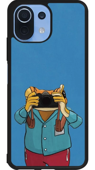 Xiaomi Mi 11 Lite 5G Case Hülle - Silikon schwarz Frog with camera DTMF