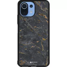 Xiaomi Mi 11 Lite 5G Case Hülle - Silikon schwarz Grey Gold Marble