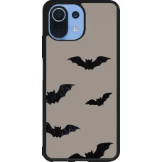 Coque Xiaomi Mi 11 Lite 5G - Silicone rigide noir Halloween 2026 Bats