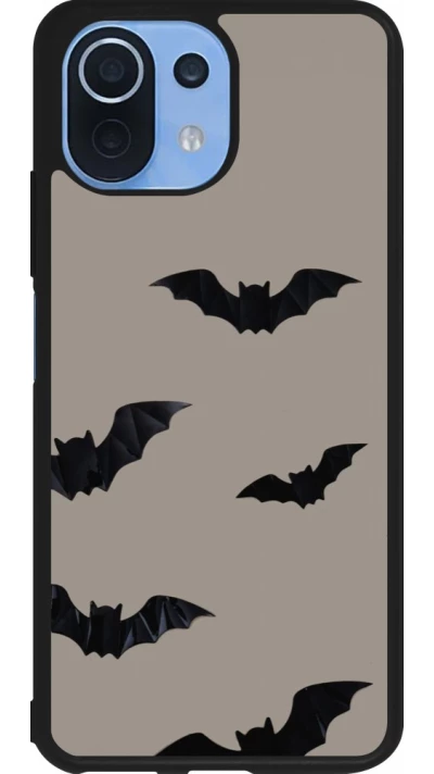 Coque Xiaomi Mi 11 Lite 5G - Silicone rigide noir Halloween 2026 Bats