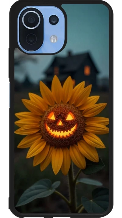 Coque Xiaomi Mi 11 Lite 5G - Silicone rigide noir Halloween 2026 Evil Sunflower