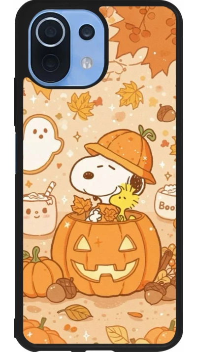 Coque Xiaomi Mi 11 Lite 5G - Silicone rigide noir Halloween 2026 Snoopy Halloween