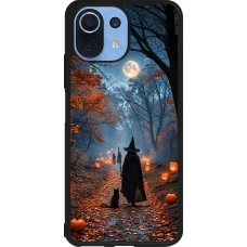 Coque Xiaomi Mi 11 Lite 5G - Silicone rigide noir Halloween 2026 Witch with a cat