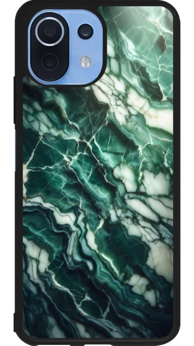 Xiaomi Mi 11 Lite 5G Case Hülle - Silikon schwarz Majestätischer grüner Marmor