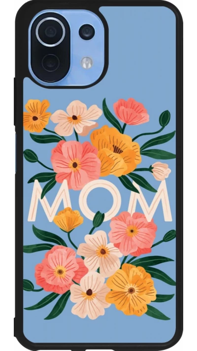 Xiaomi Mi 11 Lite 5G Case Hülle - Silikon schwarz Mom 2026 Flowers