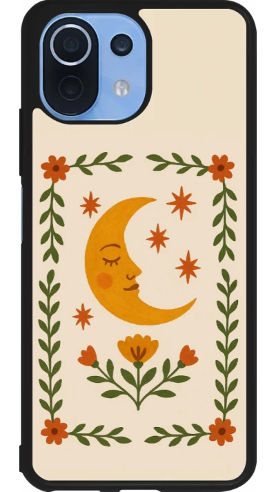 Xiaomi Mi 11 Lite 5G Case Hülle - Silikon schwarz Half moon stamp 2026