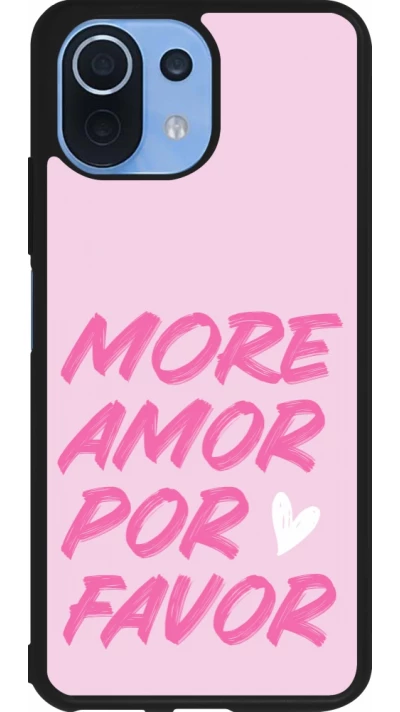 Xiaomi Mi 11 Lite 5G Case Hülle - Silikon schwarz More amor porfavor