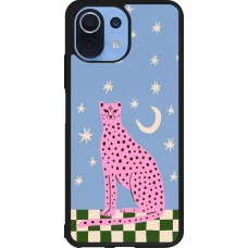 Coque Xiaomi Mi 11 Lite 5G - Silicone rigide noir Pink leopard with stars 2026