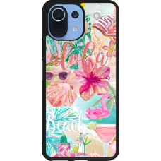 Xiaomi Mi 11 Lite 5G Case Hülle - Silikon schwarz Preppy Collage Aloha