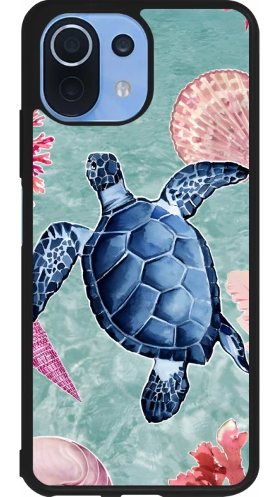 Xiaomi Mi 11 Lite 5G Case Hülle - Silikon schwarz Preppy Turtle