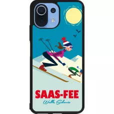 Xiaomi Mi 11 Lite 5G Case Hülle - Silikon schwarz Saas-Fee Ski Downhill
