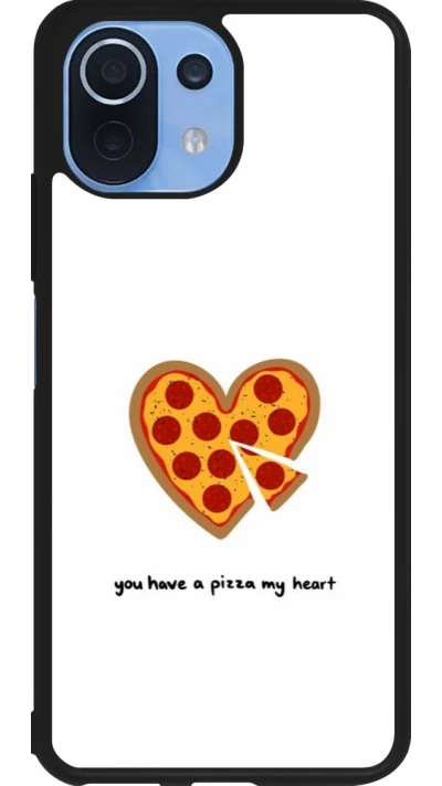 Xiaomi Mi 11 Lite 5G Case Hülle - Silikon schwarz Saint Valentines Day 26 You have my pizza heart