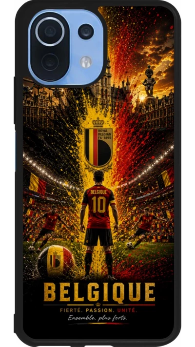 Xiaomi Mi 11 Lite 5G Case Hülle - Silikon schwarz Fussball Belgien splash 2026