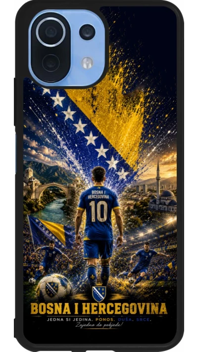 Xiaomi Mi 11 Lite 5G Case Hülle - Silikon schwarz Fussball Bosnien und Herzegowina splash 2026
