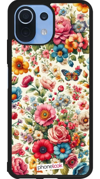 Xiaomi Mi 11 Lite 5G Case Hülle - Silikon schwarz Spring 25 fruehling bluetend