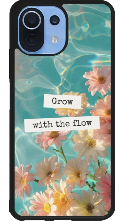 Xiaomi Mi 11 Lite 5G Case Hülle - Silikon schwarz Summer 2025 Grow with the flow