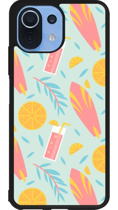 Xiaomi Mi 11 Lite 5G Case Hülle - Silikon schwarz Summer 2025 Pattern citron