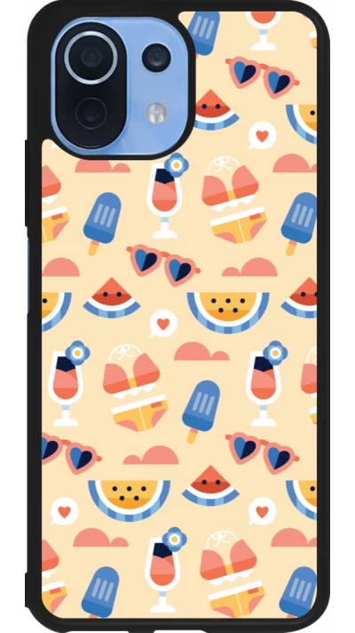 Xiaomi Mi 11 Lite 5G Case Hülle - Silikon schwarz Pattern Summer 2026
