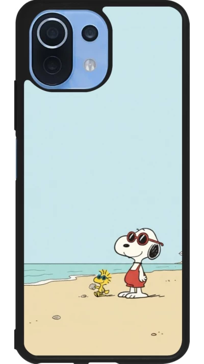 Xiaomi Mi 11 Lite 5G Case Hülle - Silikon schwarz Snoopy on the beach Summer 2026