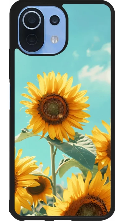 Xiaomi Mi 11 Lite 5G Case Hülle - Silikon schwarz Sunflowers Summer 2026