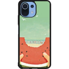 Xiaomi Mi 11 Lite 5G Case Hülle - Silikon schwarz Views through a watermelon Summer 2026