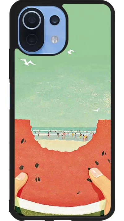 Xiaomi Mi 11 Lite 5G Case Hülle - Silikon schwarz Views through a watermelon Summer 2026