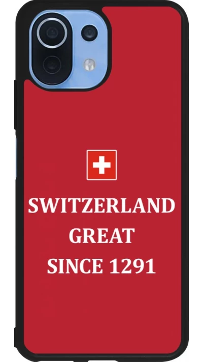 Xiaomi Mi 11 Lite 5G Case Hülle - Silikon schwarz Switzerland Great Since 1291